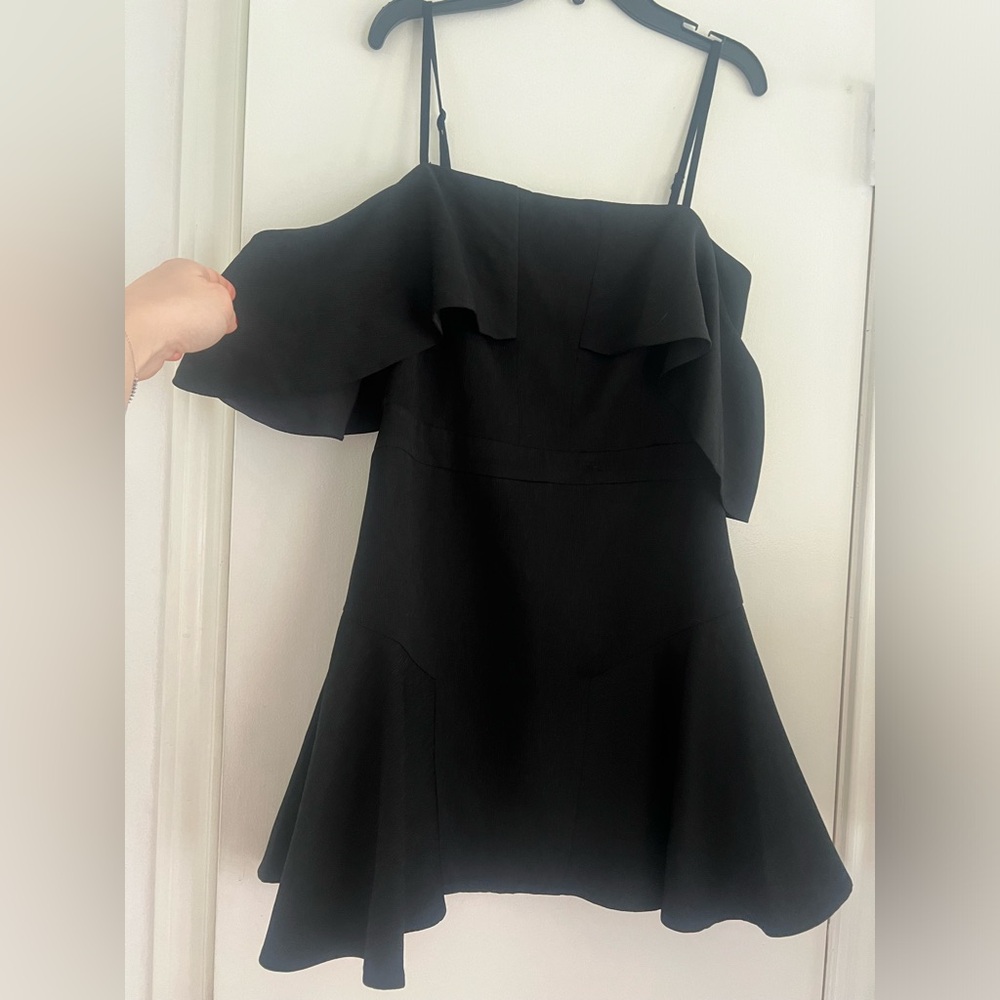 C/Meo Collective Compose Short Sleeve Mini Dress in Black M - Picture 3 of 5